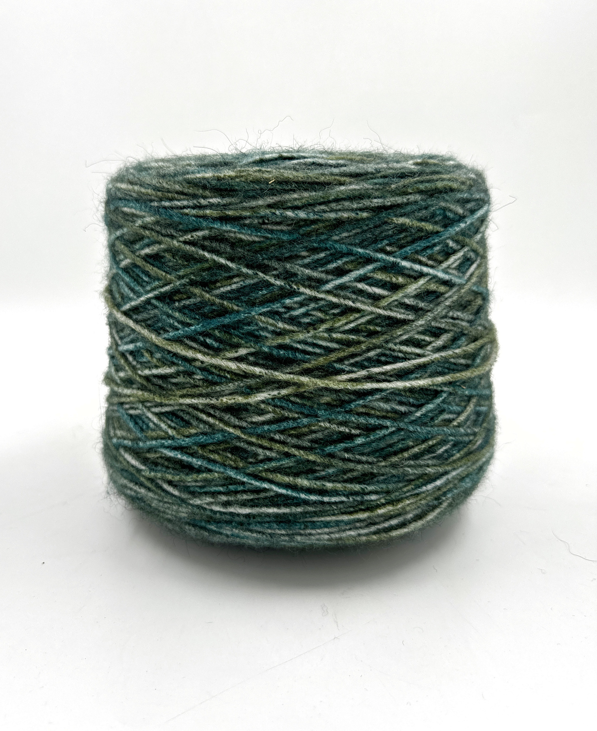 Пряжа Stoppinone, Alpes manifattura filati, меринос, цвет зеленый меланж